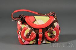 Canvas and Leather Handbag, Emilio Pucci
